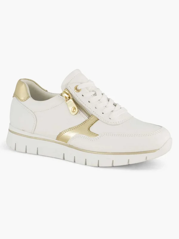Dames Medicus Witte Leren Comfort Sneaker
