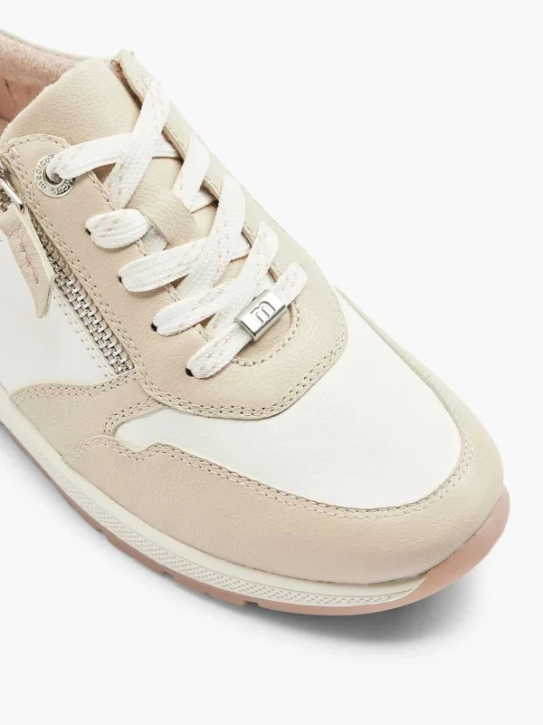 Dames Medicus Witte Leren Comfort Sneaker