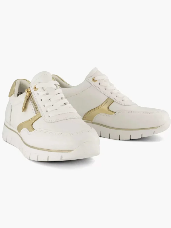 Dames Medicus Witte Leren Comfort Sneaker
