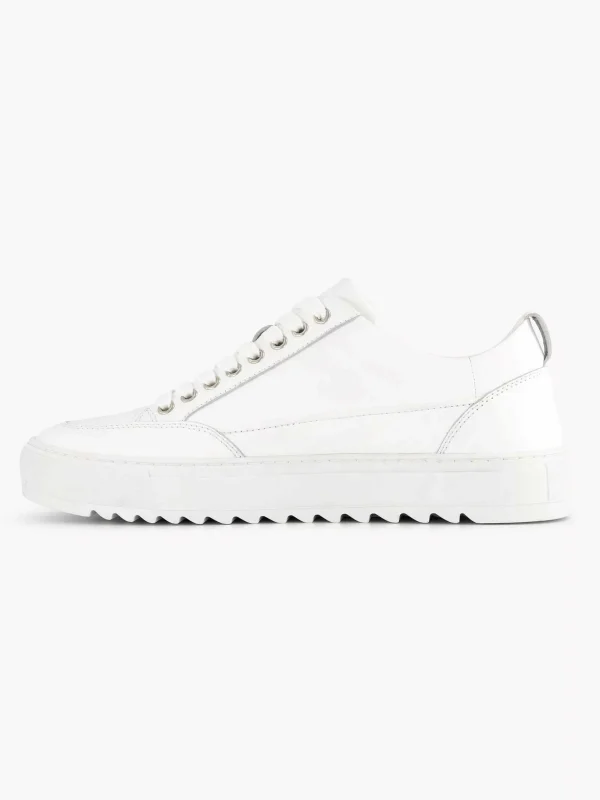 Heren Oxmox Witte Leren Sneaker