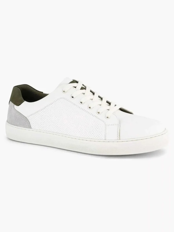 Heren Memphis One Witte Leren Sneaker