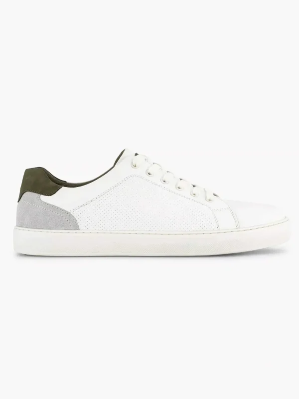 Heren Memphis One Witte Leren Sneaker