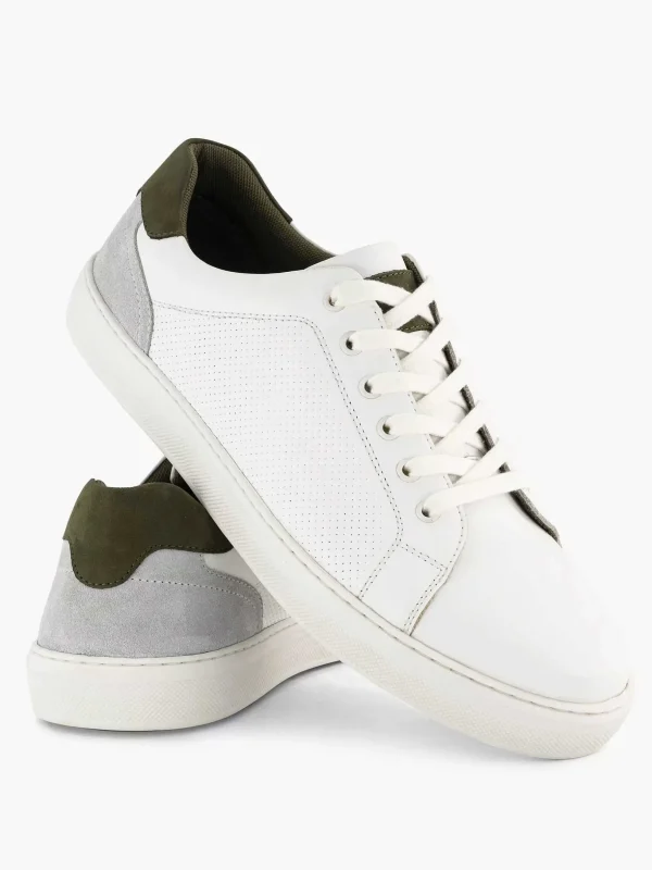 Heren Memphis One Witte Leren Sneaker