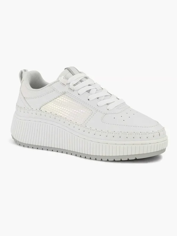 Dames Oxmox Witte Platform Sneaker