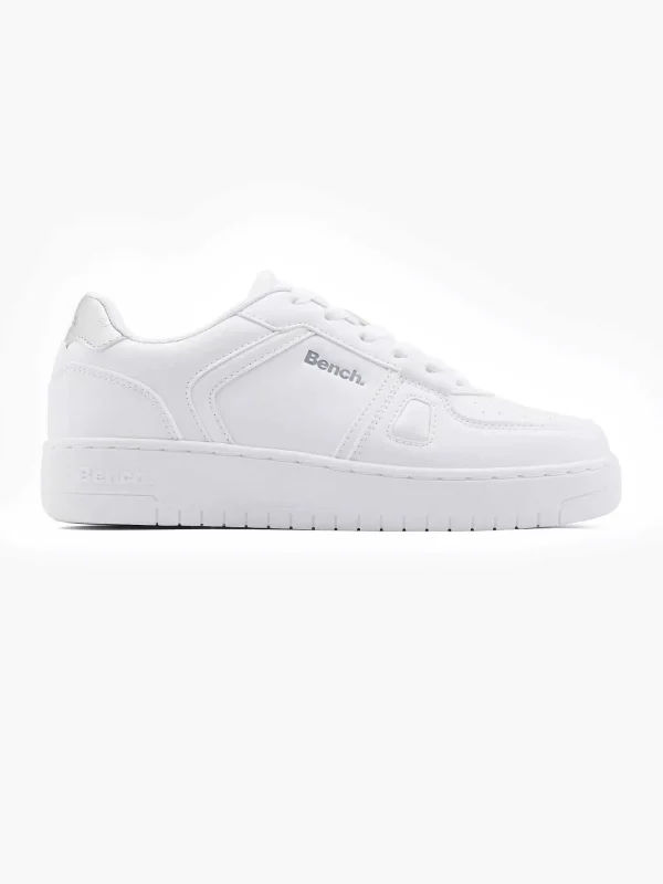 Dames Bench Witte Platform Sneaker