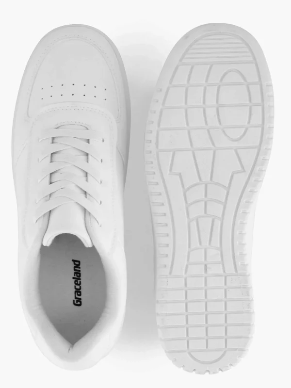 Dames Graceland Witte Platform Sneaker