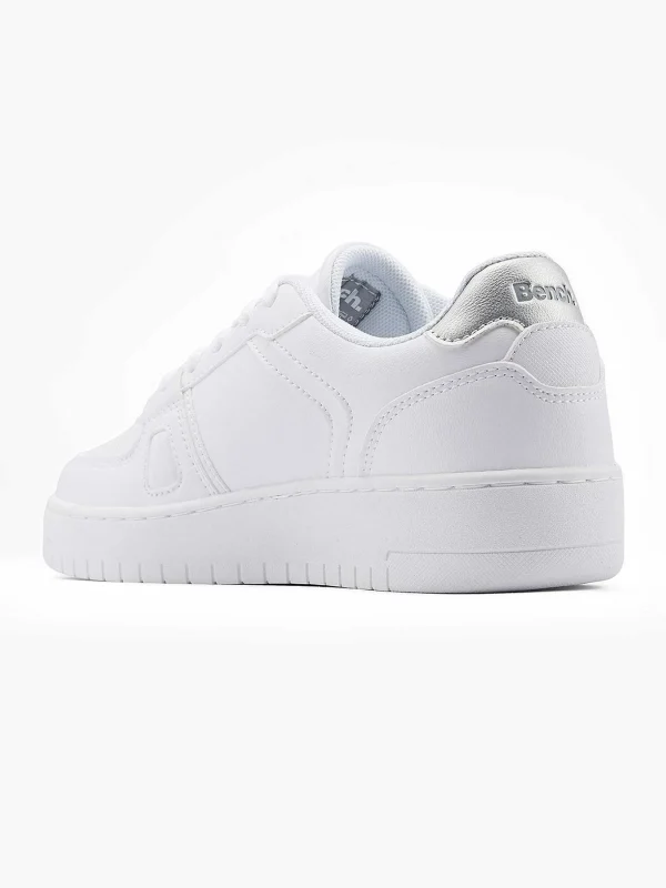 Dames Bench Witte Platform Sneaker
