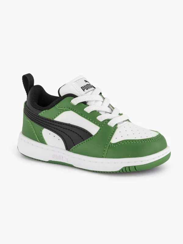 Kinderen Puma Witte Rebound V6 Lo Ac Inf