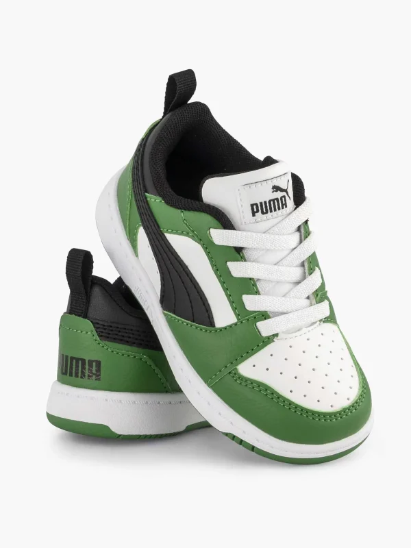 Kinderen Puma Witte Rebound V6 Lo Ac Inf