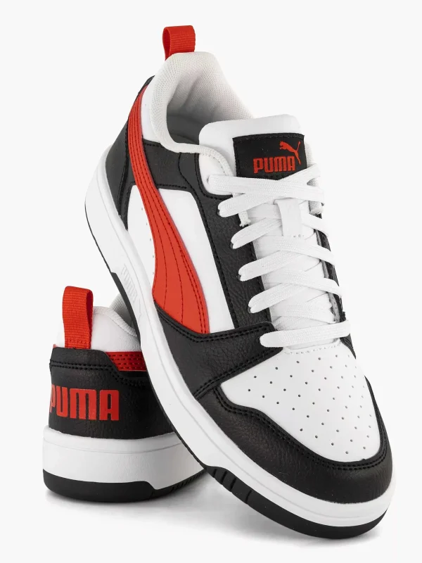 Kinderen Puma Witte Rebound V6 Lo Jr