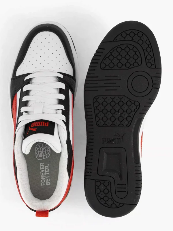 Kinderen Puma Witte Rebound V6 Lo Jr