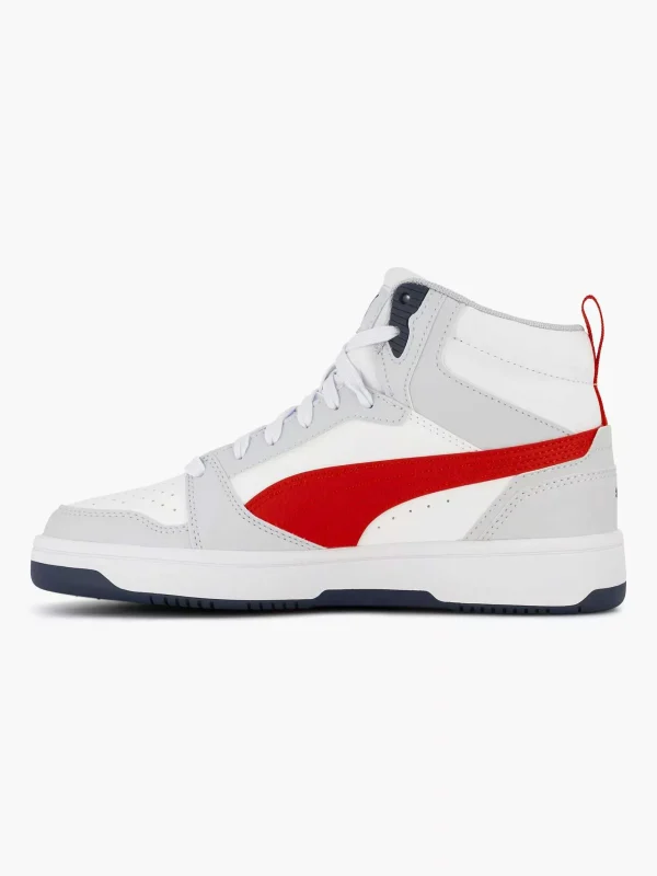 Kinderen Puma Witte Rebound V6 Mid Jr
