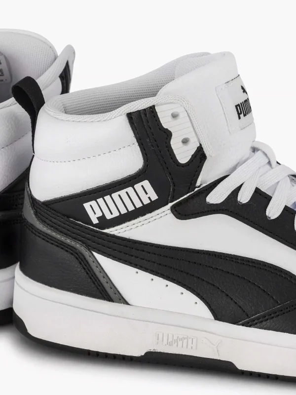 Kinderen Puma Witte Rebound V6 Mid Jr