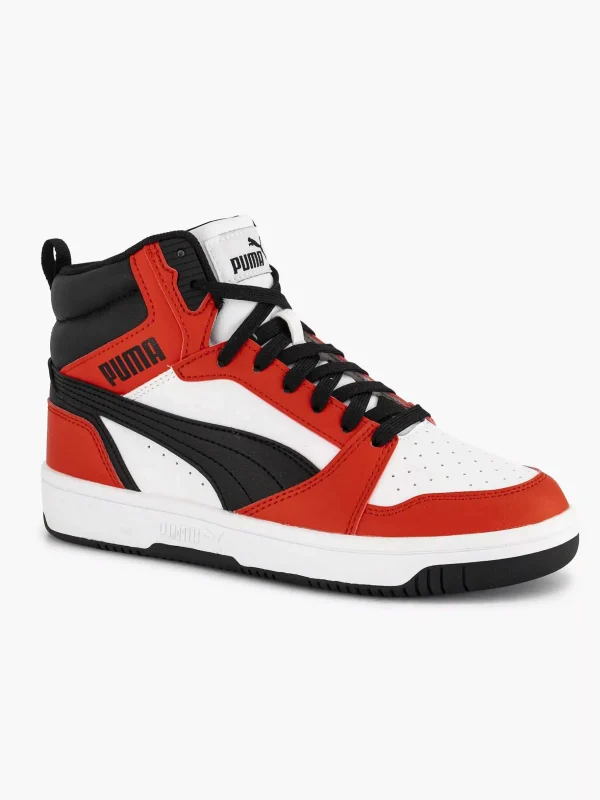 Kinderen Puma Witte Rebound V6 Mid Jr