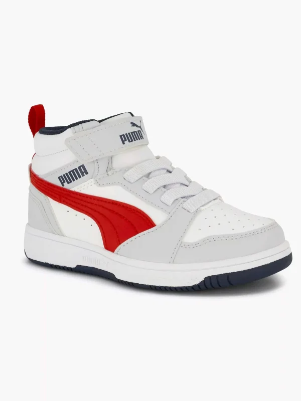 Kinderen Puma Witte Rebound V6 Mid Ac+ Ps