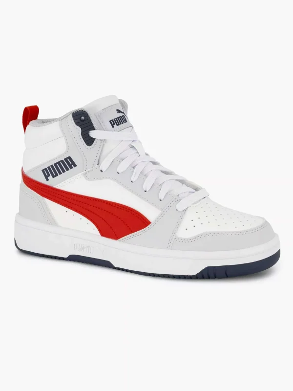 Kinderen Puma Witte Rebound V6 Mid Jr