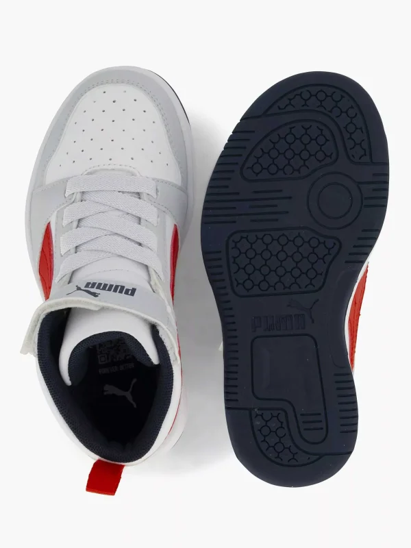 Kinderen Puma Witte Rebound V6 Mid Ac+ Ps