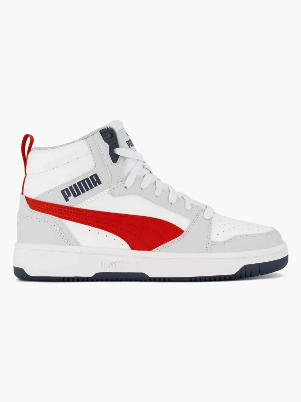 Kinderen Puma Witte Rebound V6 Mid Jr