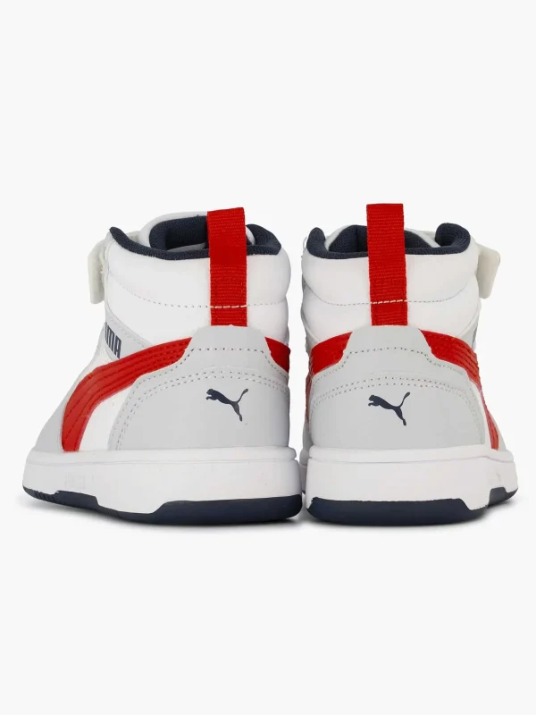 Kinderen Puma Witte Rebound V6 Mid Ac+ Ps