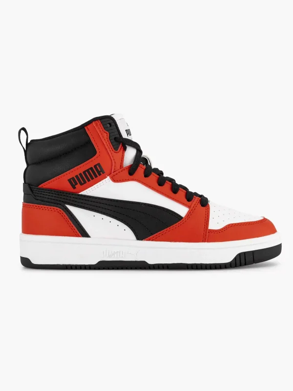 Kinderen Puma Witte Rebound V6 Mid Jr