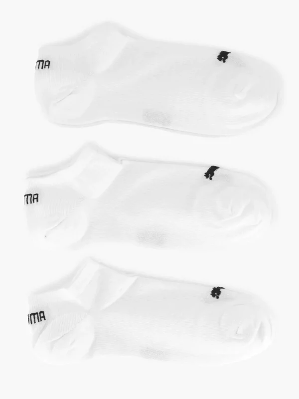 Heren Puma Witte Sneaker Plain 3 Pak 39-42