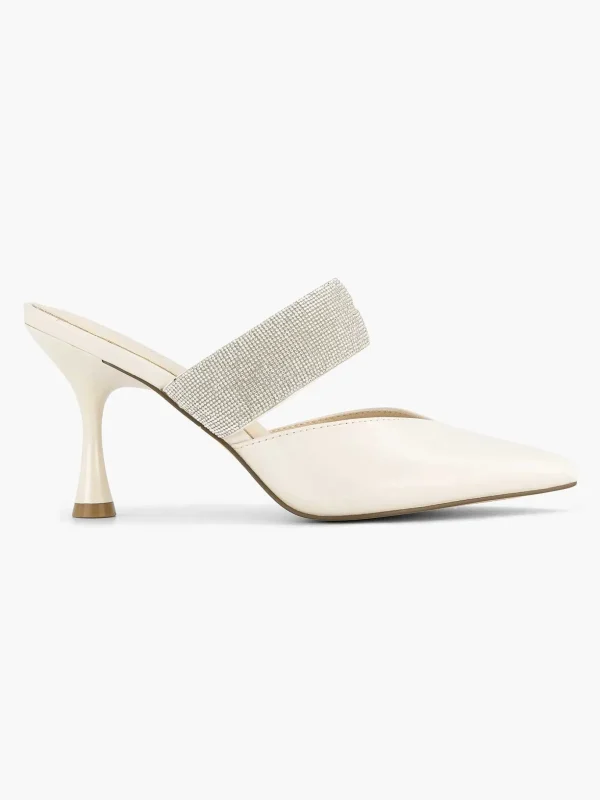 Dames Graceland Witte Pump Steentjes