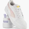 Dames Puma Witte Rebound V6 Low