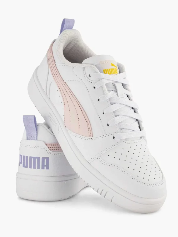 Dames Puma Witte Rebound V6 Low