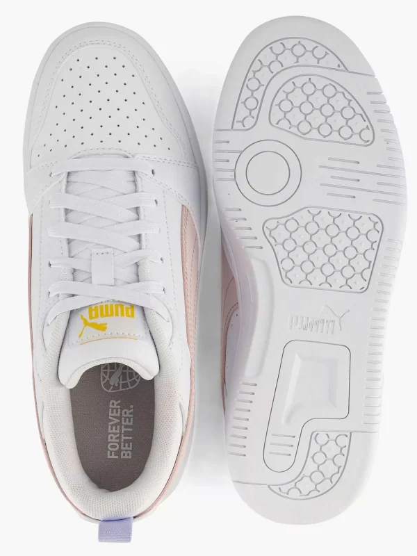 Dames Puma Witte Rebound V6 Low