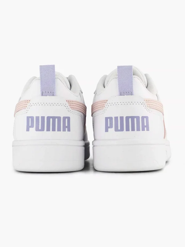 Dames Puma Witte Rebound V6 Low