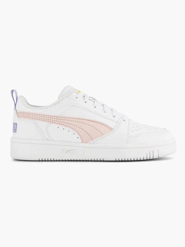 Dames Puma Witte Rebound V6 Low