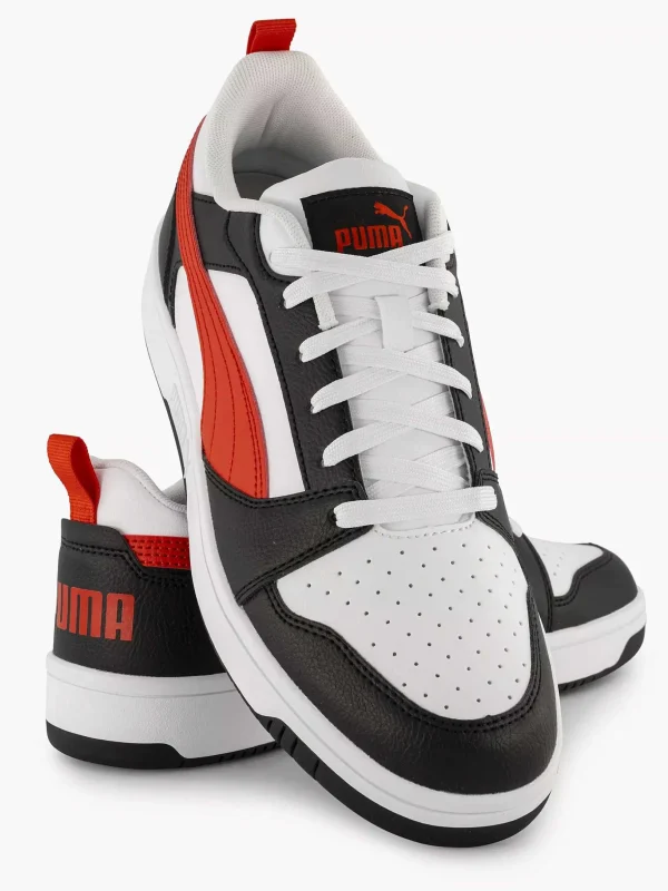 Heren Puma Witte Rebound V6 Low