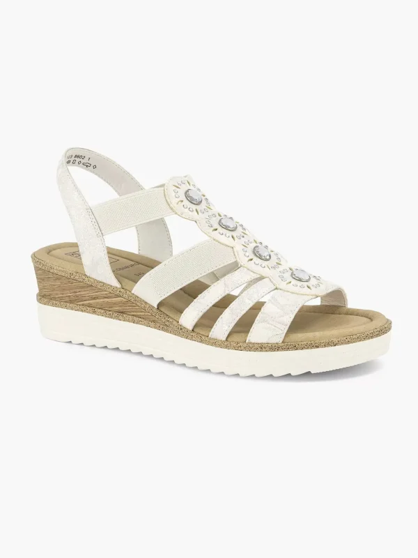 Dames Easy Street Witte Sandaal Sheehak