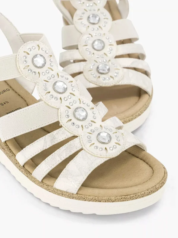 Dames Easy Street Witte Sandaal Sheehak