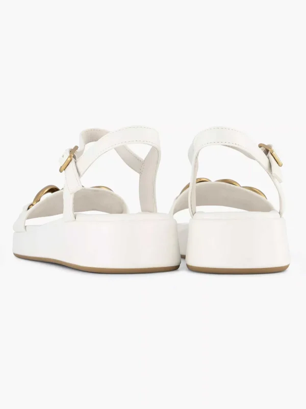 Dames Oxmox Witte Sandaal Sierketting