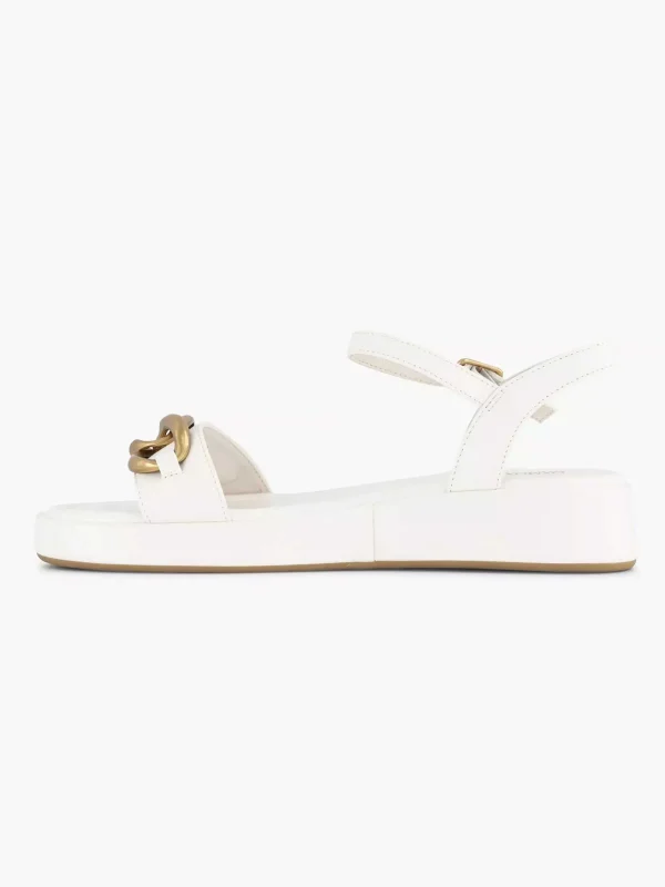 Dames Oxmox Witte Sandaal Sierketting