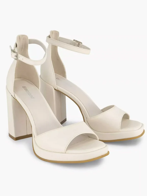 Dames Graceland Witte Sandalette