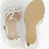 Dames Graceland Witte Sandalette Steentjes