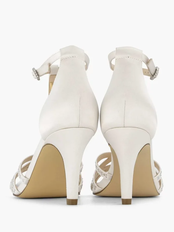 Dames Graceland Witte Sandalette Steentjes
