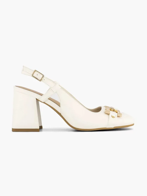 Dames Graceland Witte Slingback