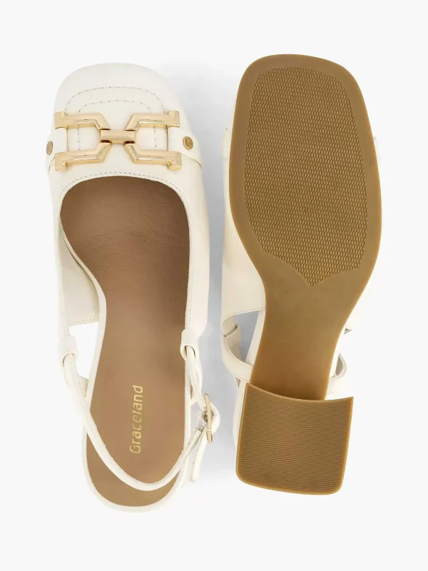 Dames Graceland Witte Slingback