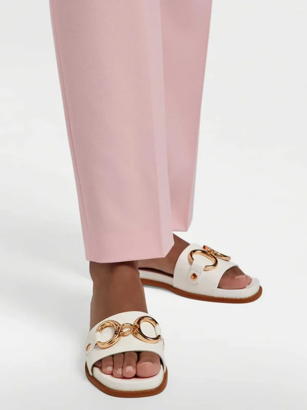 Dames Graceland Witte Slipper Sierketting