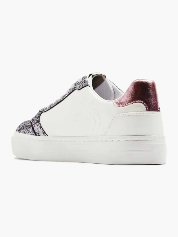 Dames Graceland Witte Sneaker Glitter