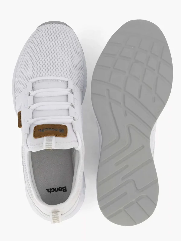 Dames Bench Witte Sneaker Memory Foam