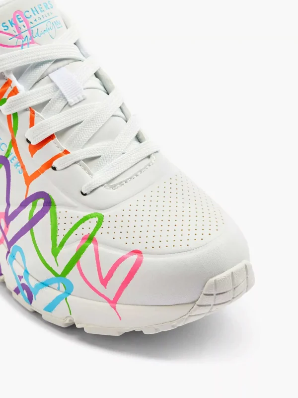 Dames Skechers Witte Sneaker Memory Foam