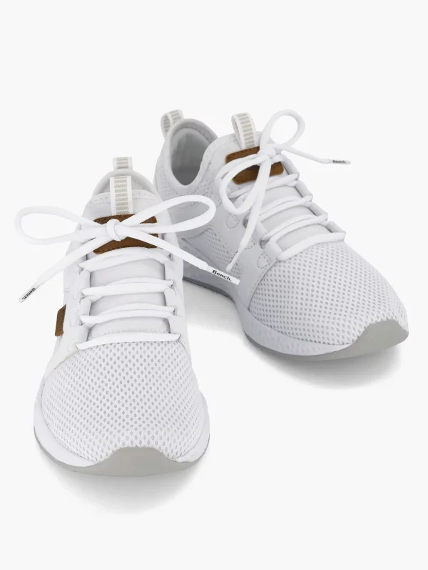Dames Bench Witte Sneaker Memory Foam