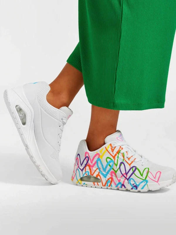 Dames Skechers Witte Sneaker Memory Foam