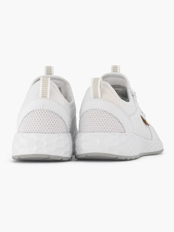 Dames Bench Witte Sneaker Memory Foam