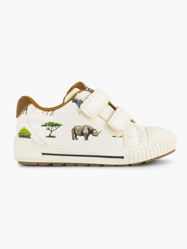 Kinderen Vty Witte Sneaker Neushoorn