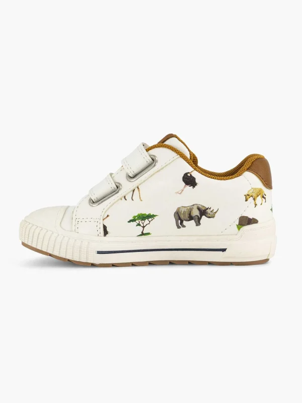 Kinderen Vty Witte Sneaker Neushoorn